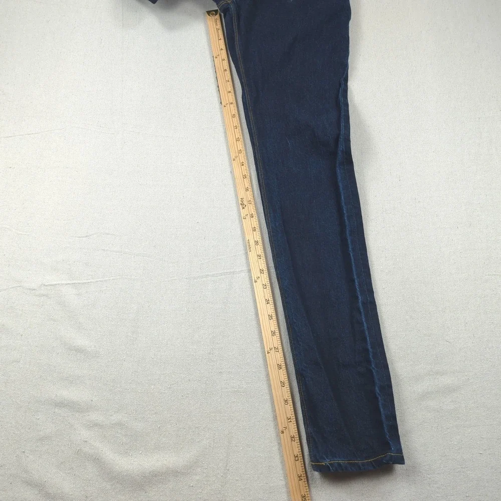 Raleigh Denim Jeans Mens 29x34 Blue Martin Selvedge‎ Button Fly White Oak